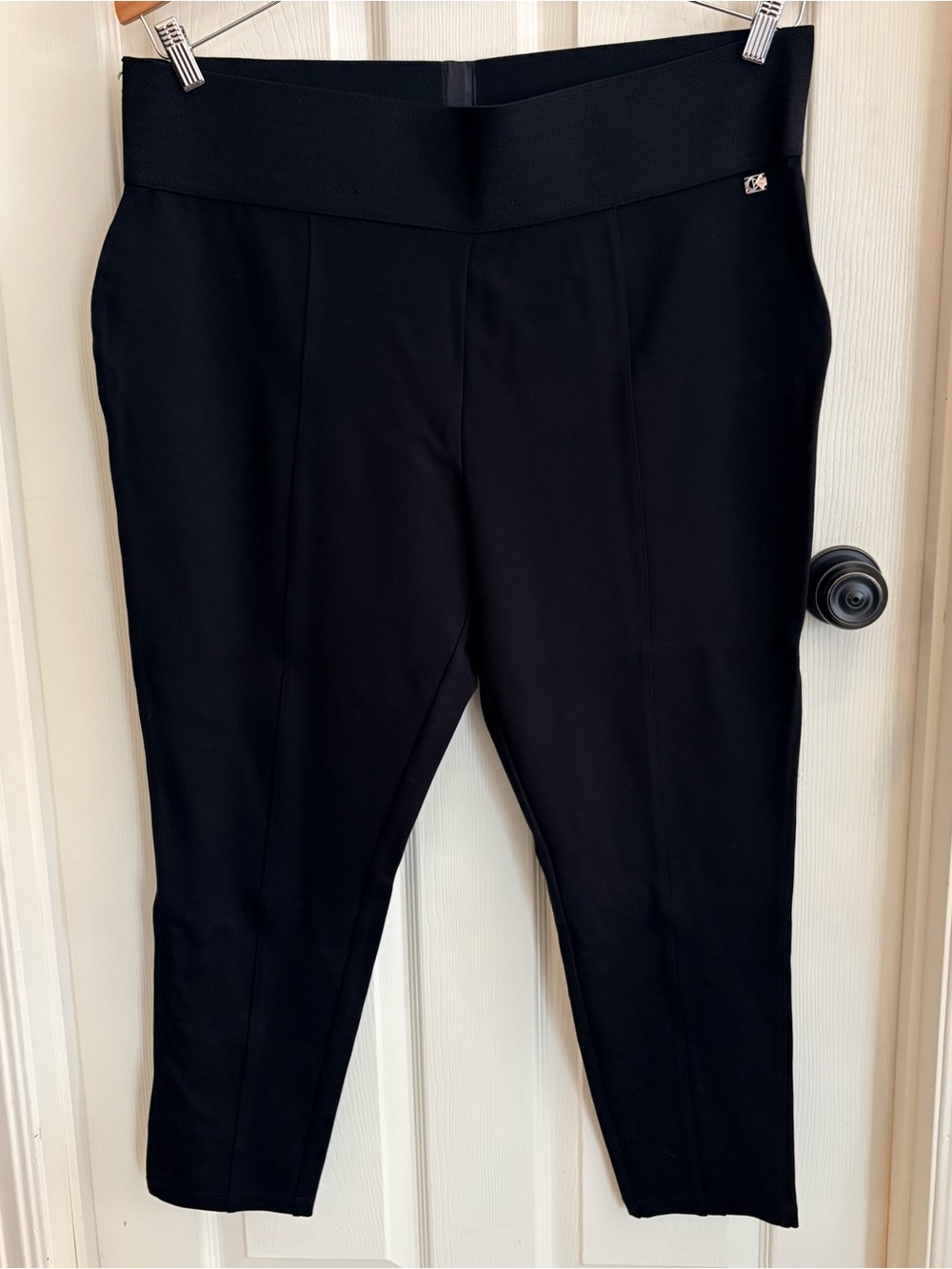 Calvin Klein Black Pull-On Ankle Ponte Pants 3X